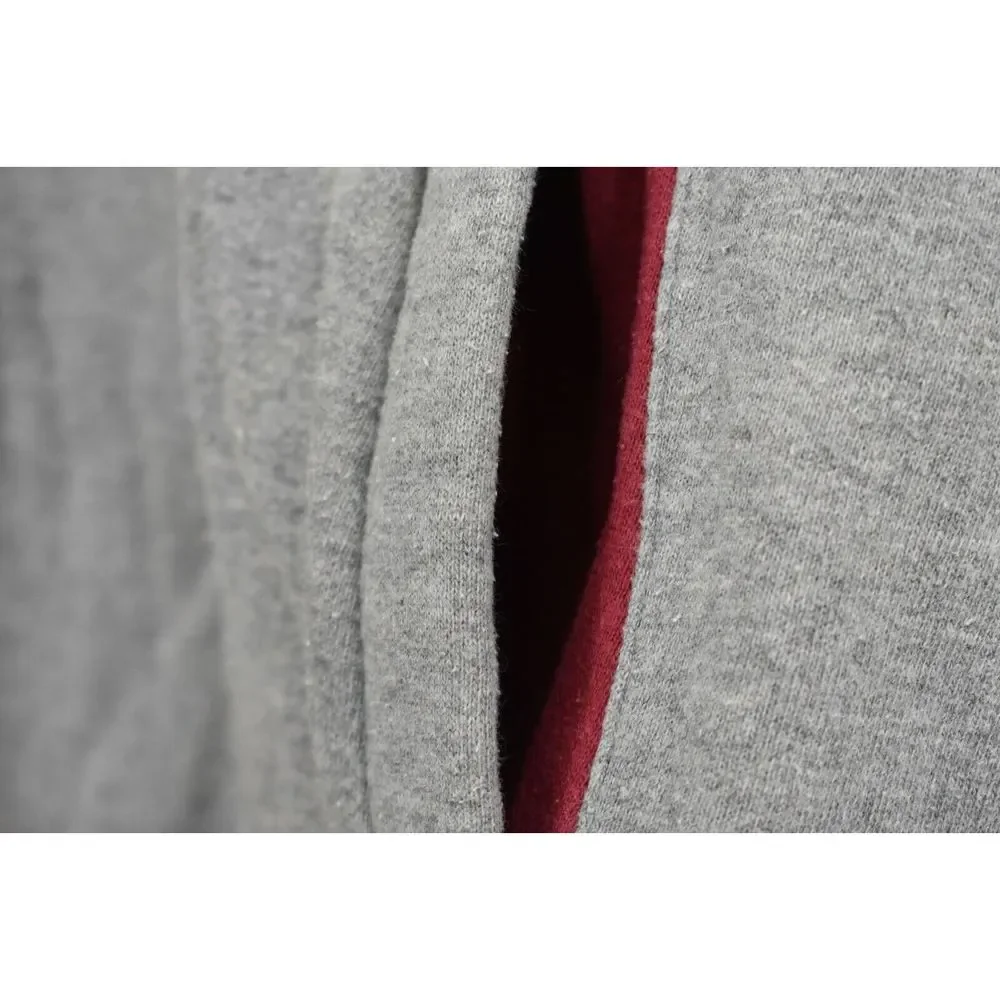 Champs Mens Gray Arkansas Embroidered Drawstring Hood Sweatshirt Front Pouch M - Picture 6 of 8